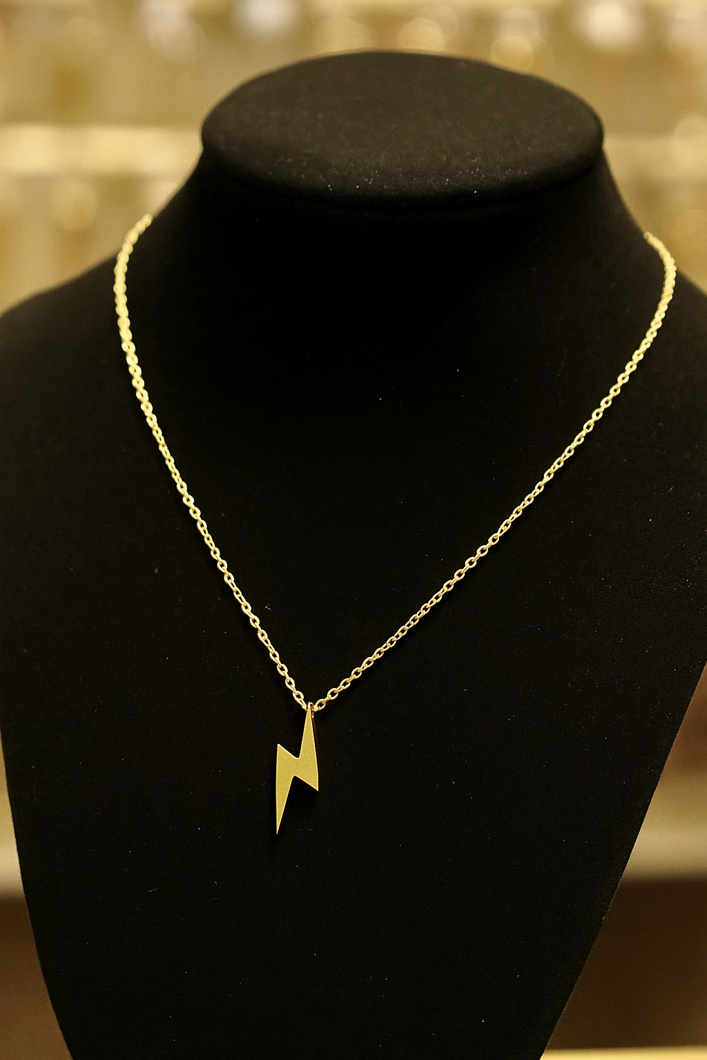 ⚡ Lightning Bolt Necklace – Available in 4 Sizes H&S Jewelers