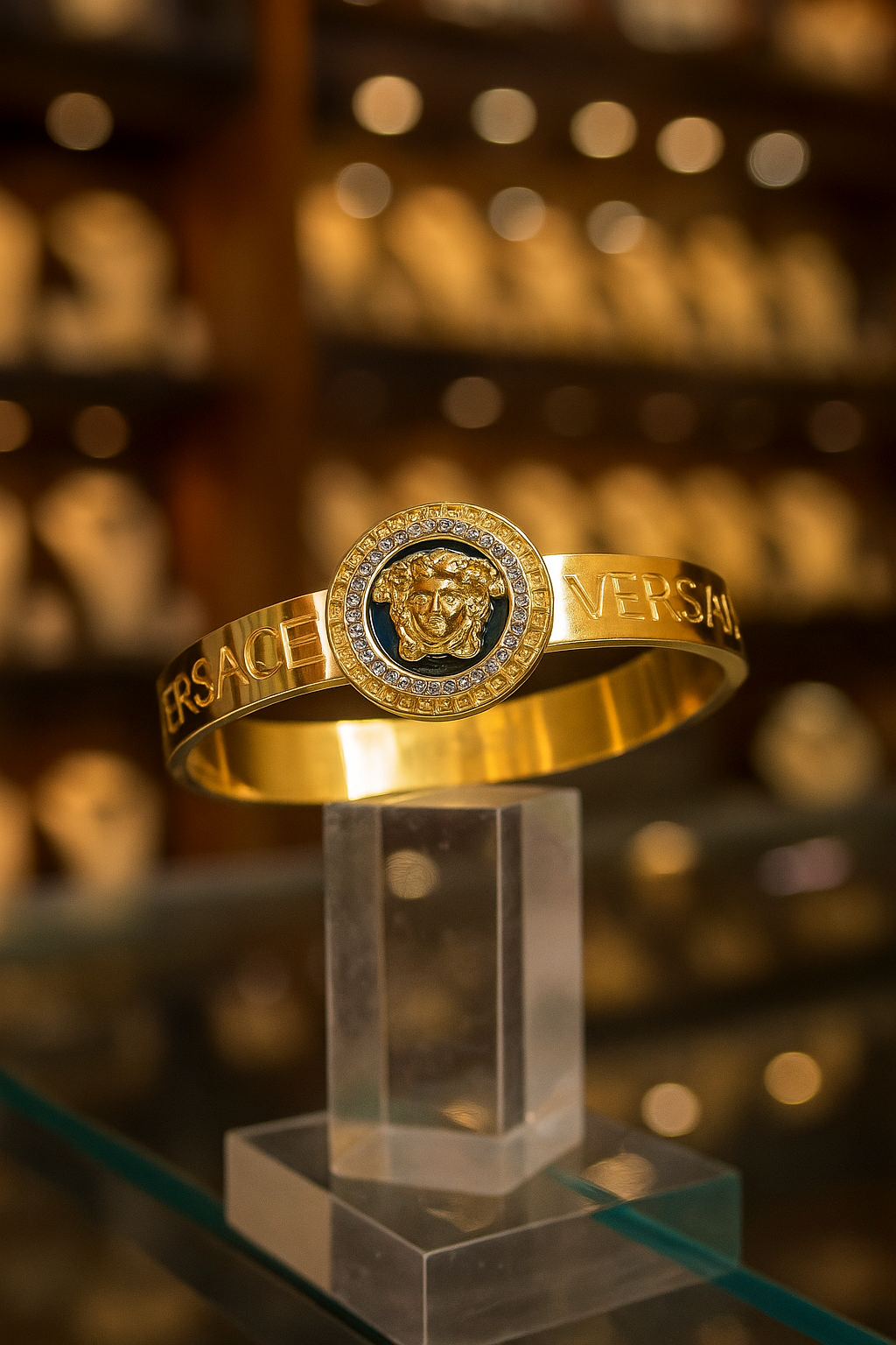 ✨ Versace Gold Bracelet with Medusa Design H&S Jewelers