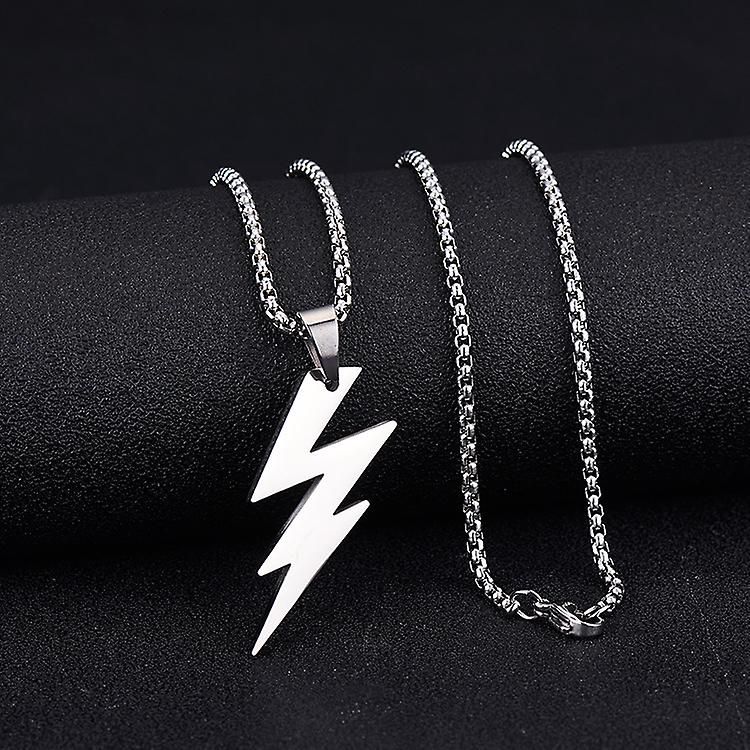 ⚡ Lightning Bolt Necklace – Available in 4 Sizes H&S Jewelers