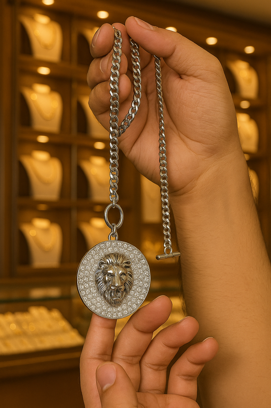 Hip Hop Shiny Lion pendant H&S Jewelers