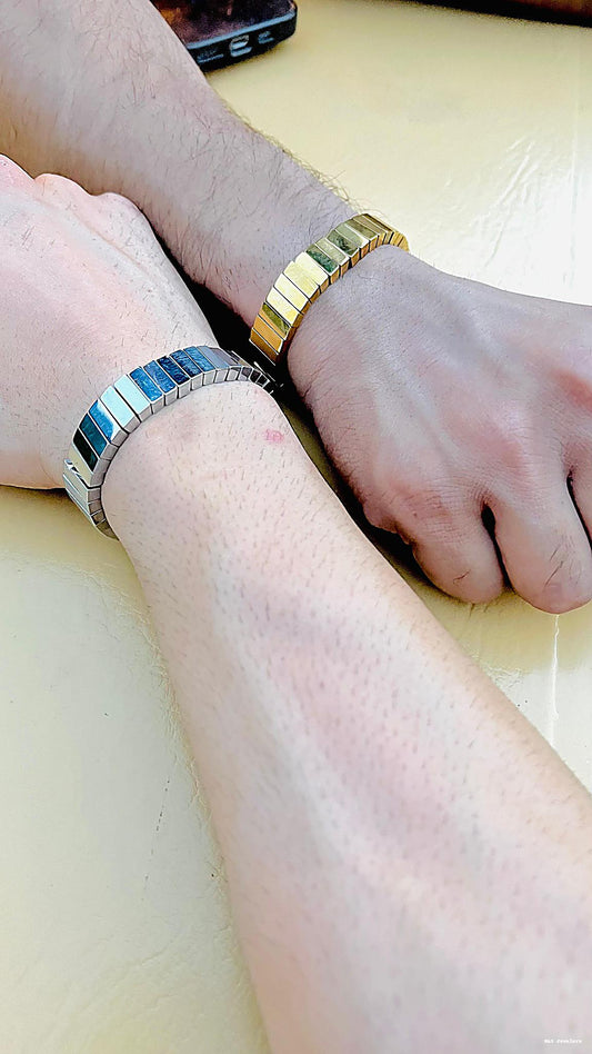 Geometric Stackable Stretch Bracelete H&S Jewelers
