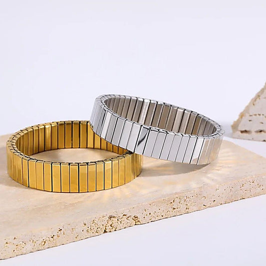 Geometric Stackable Stretch Bracelete H&S Jewelers