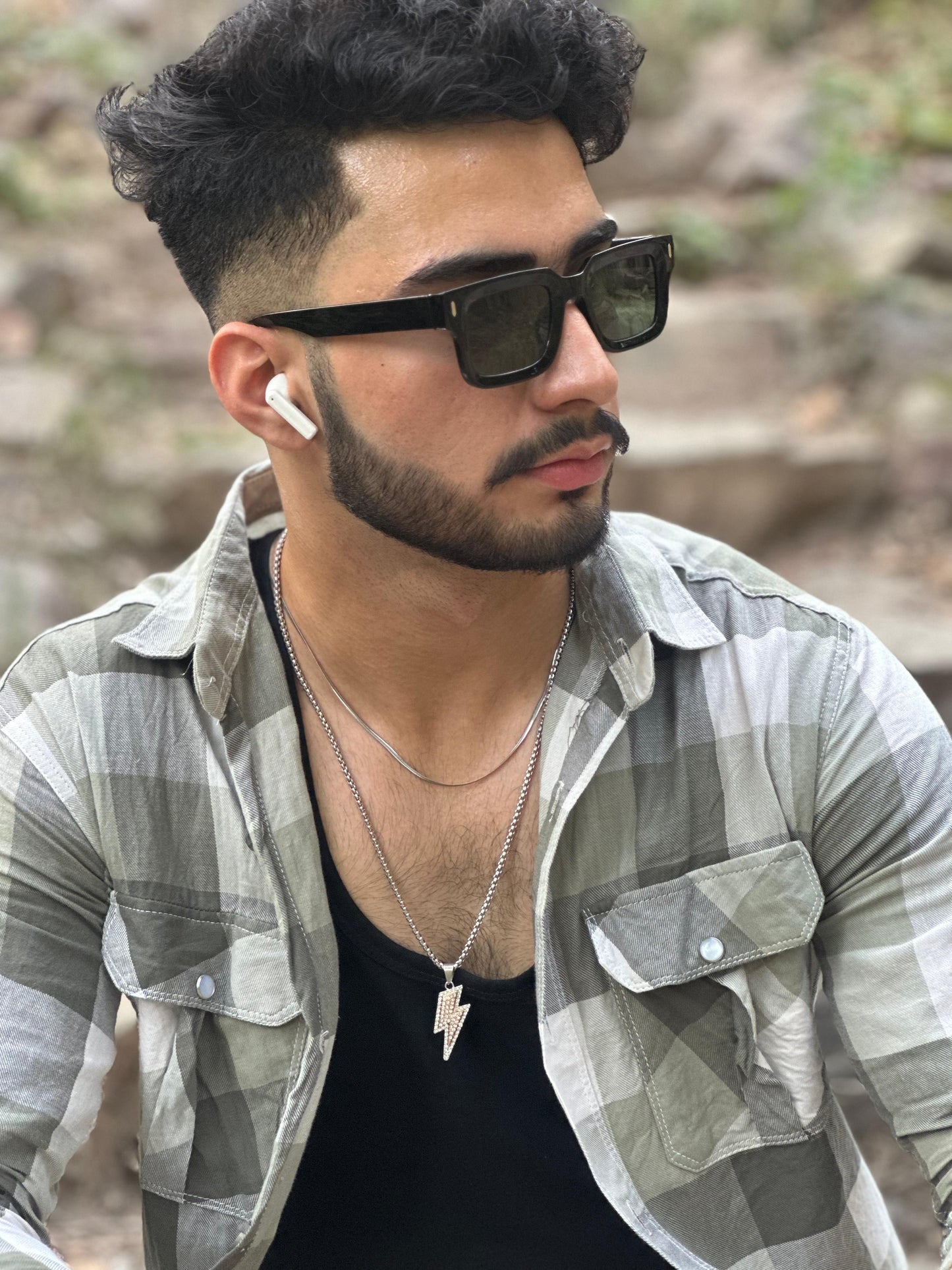 Men's Stylish Lightning Pendant Necklace – Bold & Trendy Look H&S Jewelers